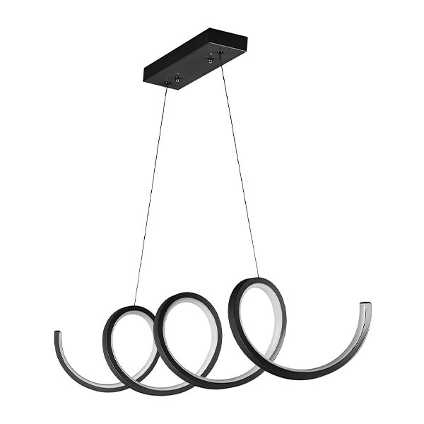 لوستر چشمه نور مدل A6315 رنگ مشکی