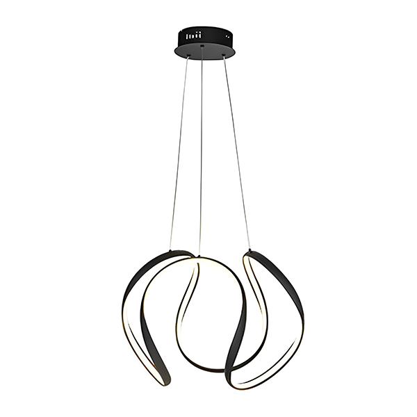 لوستر چشمه نور مدل A6353 رنگ مشکی