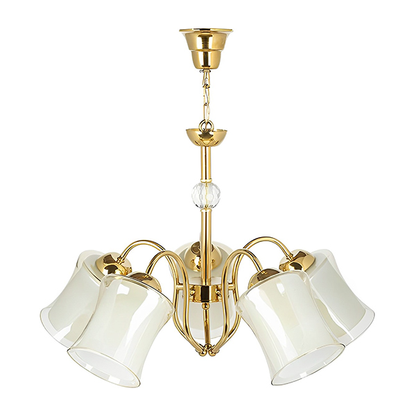 لوستر چشمه نور مدل A833-5 رنگ طلایی