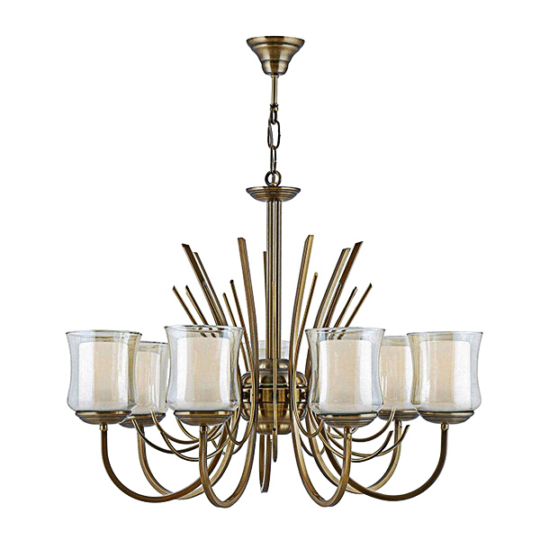 لوستر 7 شعله چشمه نور مدل H2617/7A آنتیک