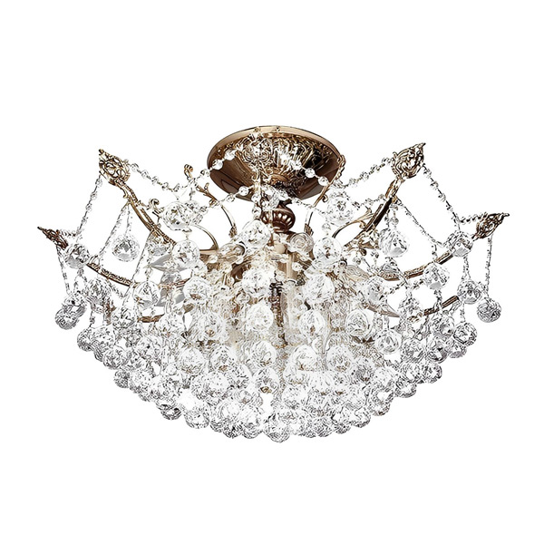 لوستر سقفی کریستالی چشمه نور 15 شعله مدل H2646/10