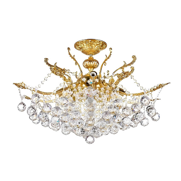 لوستر سقفی چشمه نور 12 شعله مدل H2646/8 طلایی