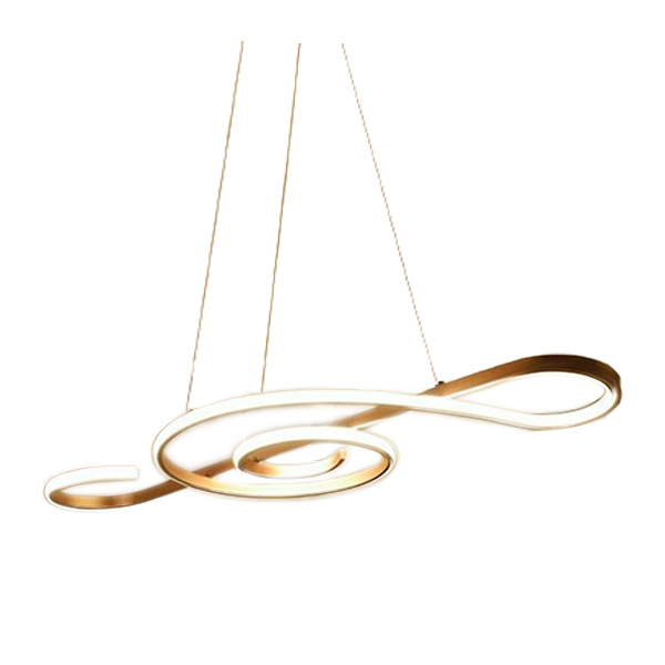 لوستر چشمه نور مدل L6367 رنگ طلایی