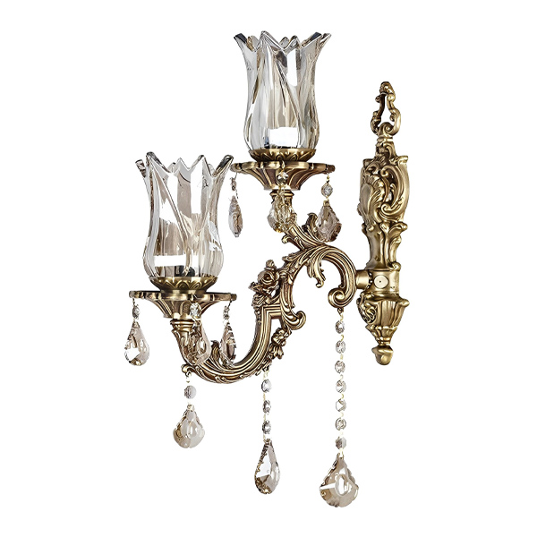 دیوار کوب 1 شاخه طلا آلومینیوم M3503