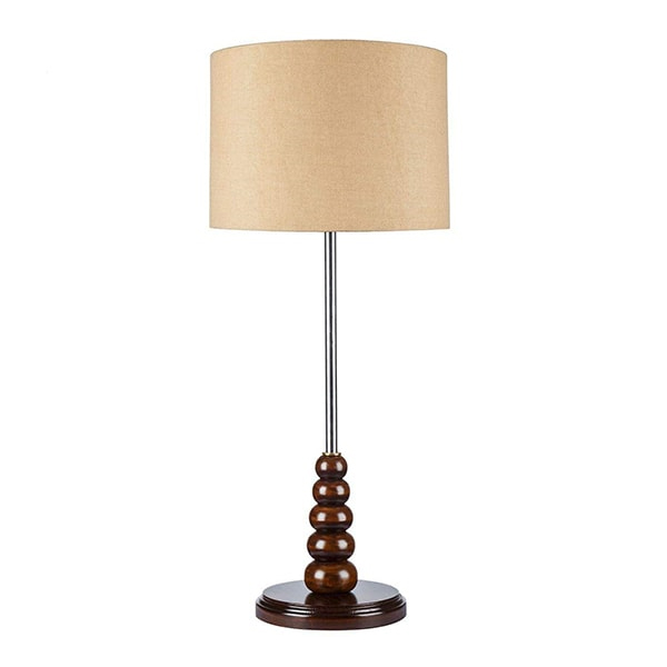 آباژور رومیزی چوبی چشمه نور مدل MT7064 کرم