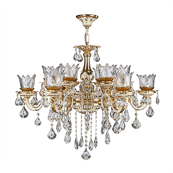 لوستر 12 شعله چشمه نور مدل S3559/6+6-GWT