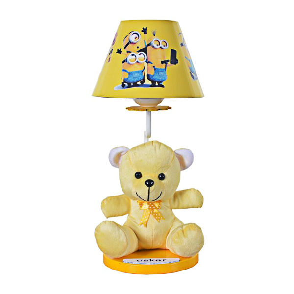 آباژور رومیزی کودک چشمه نور مدل W1607 زرد