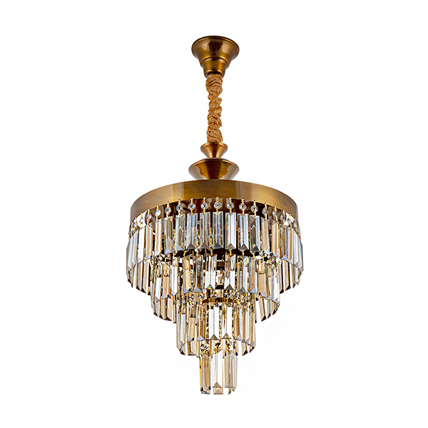 لوستر 8 شعله چشمه نور مدل N2662-35 با رنگ آنتیک و سایز 35