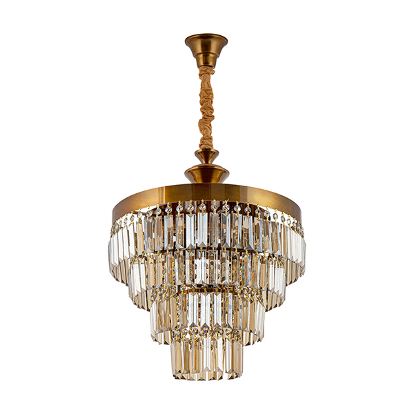 لوستر 8 شعله چشمه نور مدل N2662-45 رنگ آنتیک سایز 45