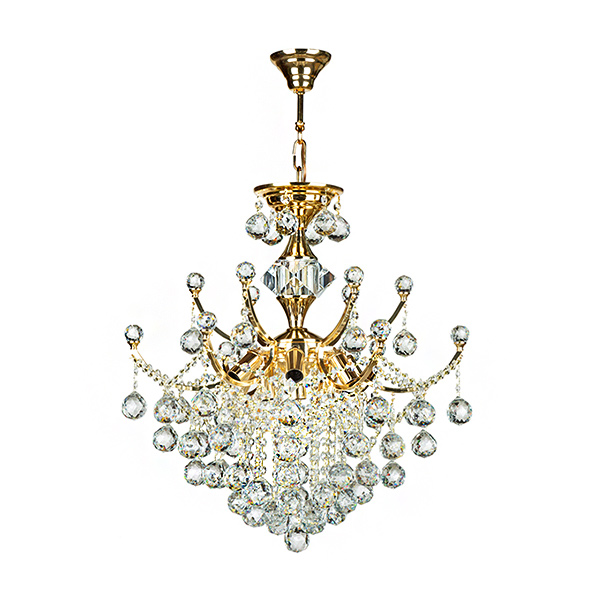 لوستر 9 شعله چشمه نور مدل 8560 رنگ طلایی