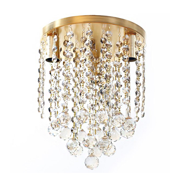لوستر سقفی کریستالی چشمه نور مدل A2680/23 رنگ طلایی