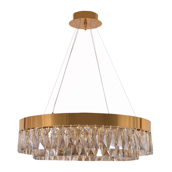 لوستر فلزی کریستالی چشمه نور مدل 2678/60