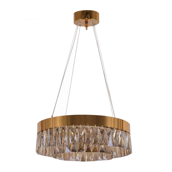 لوستر فلزی کریستالی چشمه نور مدل 2678/45