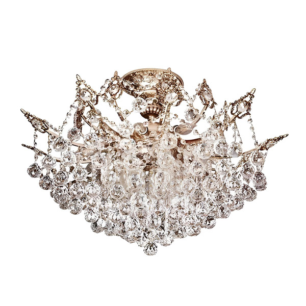 لوستر سقفی چشمه نور 15 شعله مدل 2647/10 آنتیک