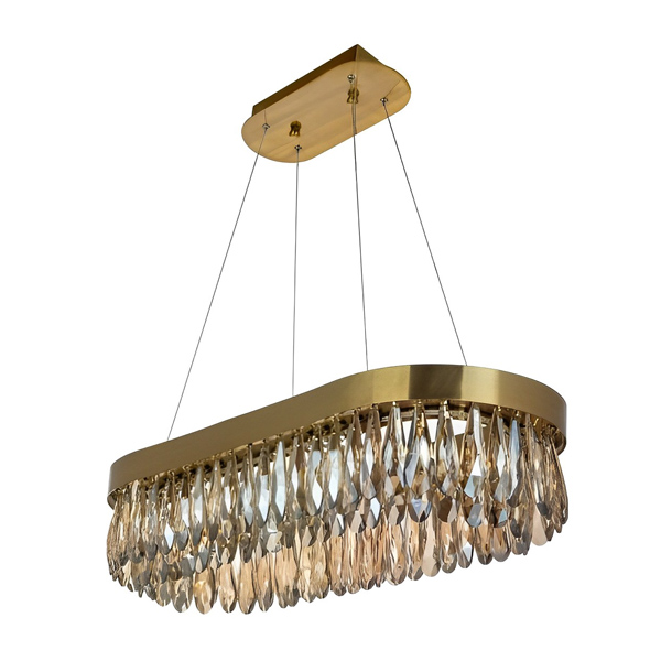 لوستر چشمه نور مدل 2684 فلزی کریستالی آنتیک