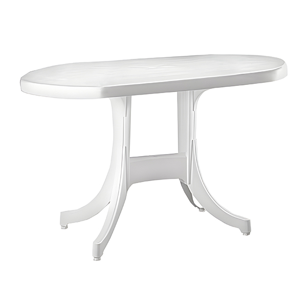 میز باغی پلاستیکی نظری مدل 519 رنگ سفید