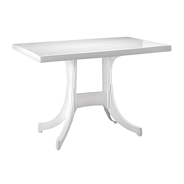 میز باغی پلاستیکی نظری مدل 520 | فروشگاه اینترنتی چندسو رنگ سفید