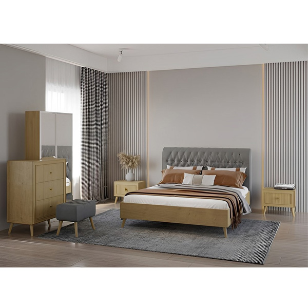 سرویس خواب نیلپر مدل داران در فضای اتاق