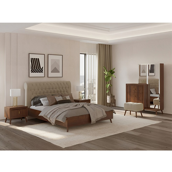 تخت خواب دو نفره نیلپر مدل داران