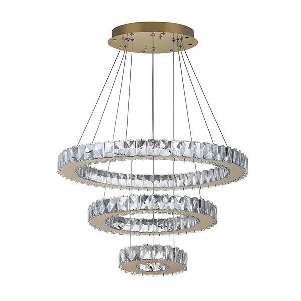 لوستر چشمه نور مدل A6566-3 رنگ طلایی