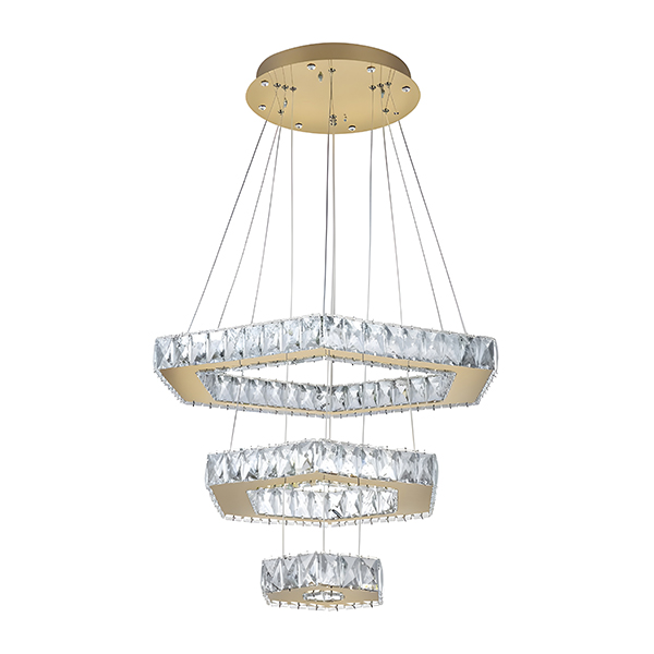 لوستر چشمه نور مدل A6567/3 رنگ طلایی