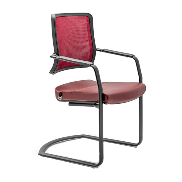 صندلی کنفرانسی سیلا مدل C14CA با پایه های الکترواستاتیک مشکی