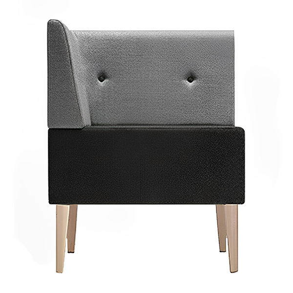 مبل کنج پونتو نظری مدل F225 رنگ طوسی مشکی