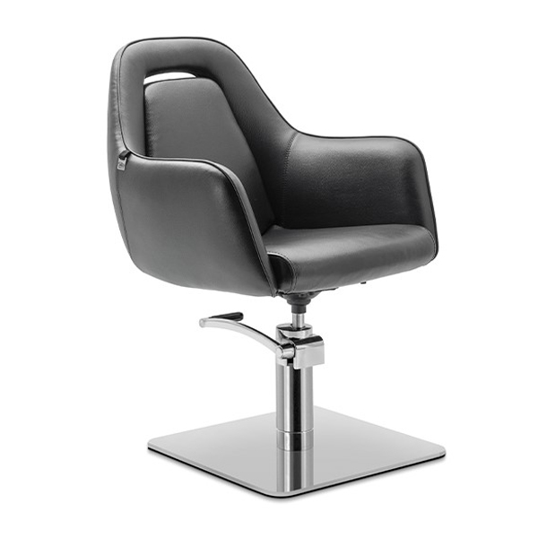 صندلی آرایشگاهی سیلا مدل H12U با روکش مشکی