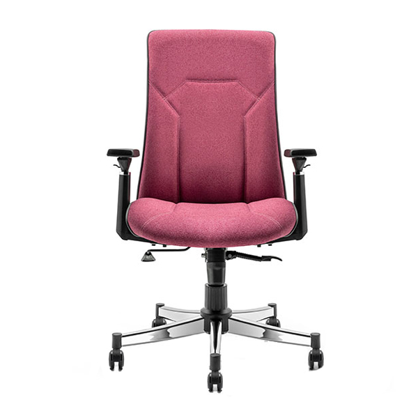 صندلی کارمندی سیلا مدل K33de با روکش زرشکی