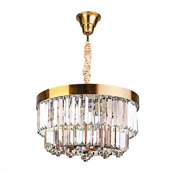 لوستر 10 شعله چشمه نور مدل N2674/45 رنگ آنتیک زیتونی