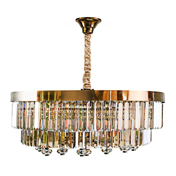 لوستر 14 شعله چشمه نورمدل N2674/65 رنگ آنتیک زیتونی