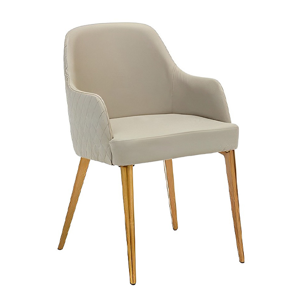 مبل دسته دار ونیز نظری مدل P550A رنگ کرمی با پایه دایکاست آلومینیومی