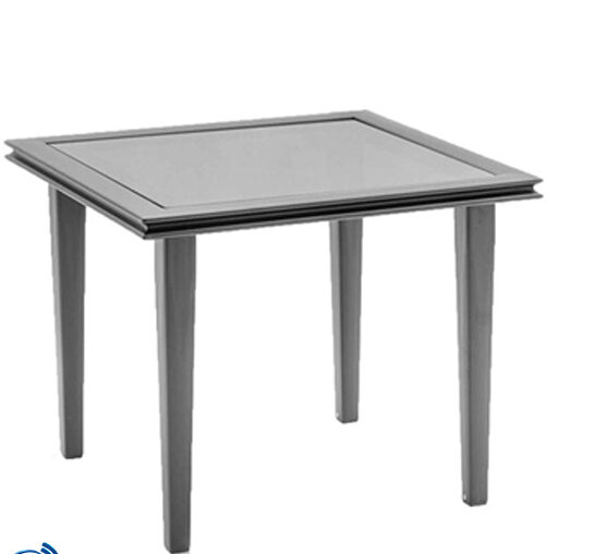 میز عسلی رایانه صنعت مدل اریکا T935S با پایه های استاتیک مشکی