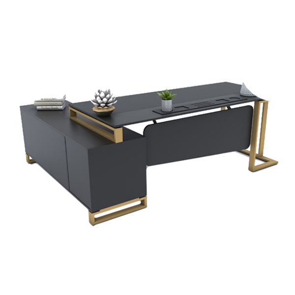 میز مدیریتی تراست مدل Henza دارای پایه های فلزی