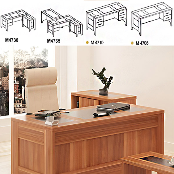 میز مدیریت مجموعه میز اداری نوژن مدل ایگل