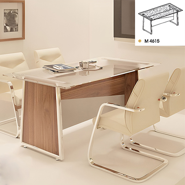 میز کنفرانس صفحه شیشه‌ای از مجموعه میز اداری راوند