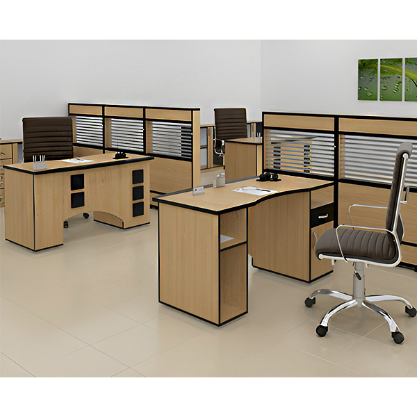 نمای دیگر میز کارمندی نوژن مدل سامان در اداره