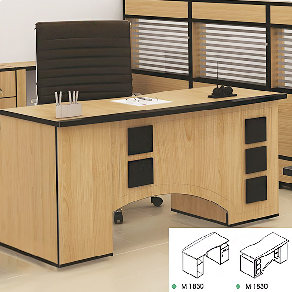 نمای نزدیک رو به رو میز کارمندی نوژن مدل سامان