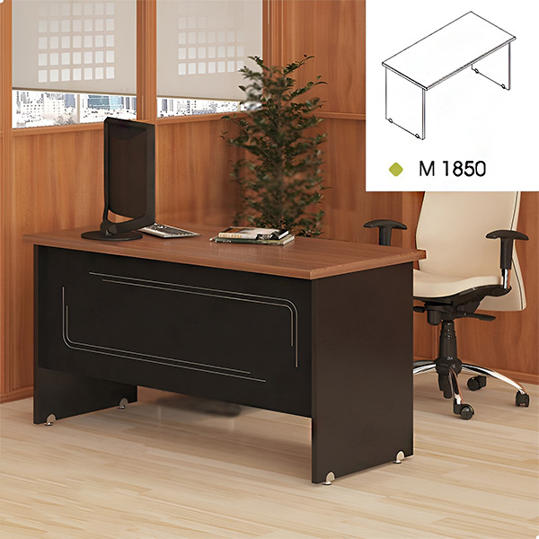 میز کارمندی مدل M1850 از مجموعه میز اداری سراوان در محل از زاویه رو به رو