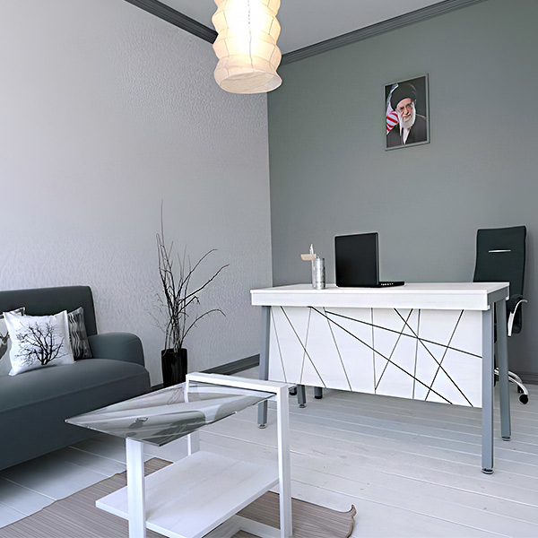 مجموعه میز اداری نوژن مدل سهند در نمای محیط