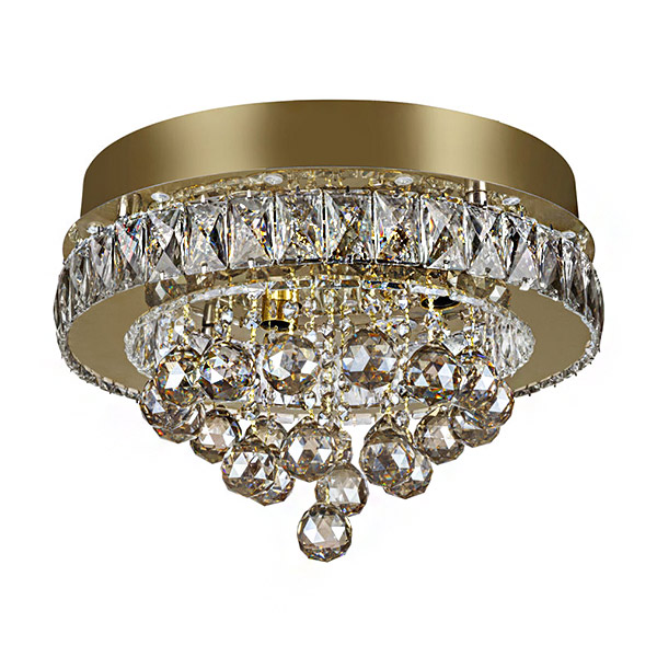 لوستر سقفی چشمه نور مدل A6565/40 رنگ طلایی