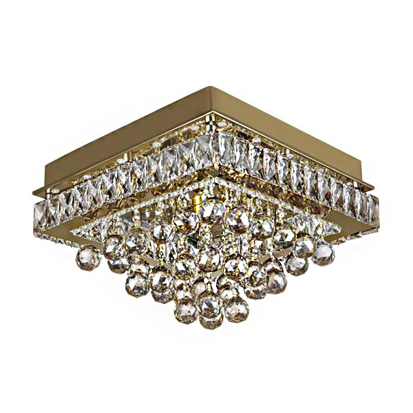 لوستر سقفی چشمه نور مدل A6565/40×40 رنگ طلایی