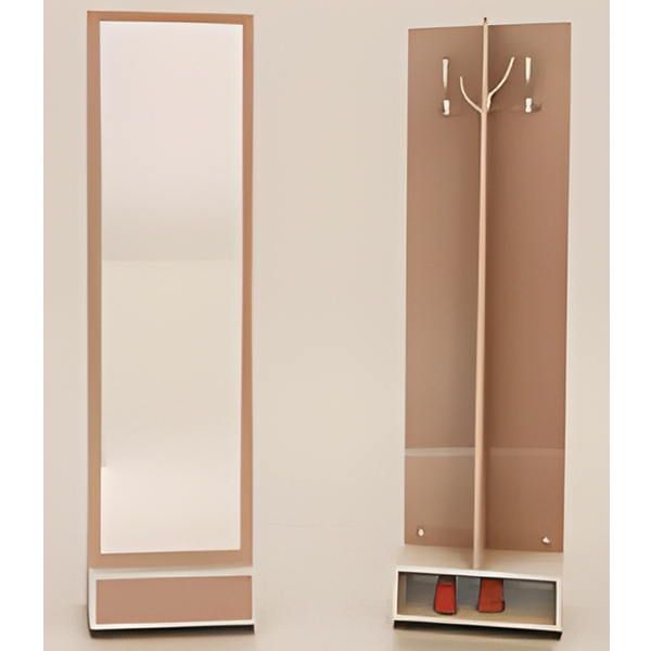 جالباسی بدون کشو نوژن مدل JL-2 با دو رنگ بالسا و بیاض