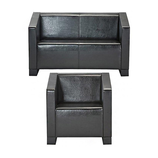 نیم ست مبل اداری رایانه صنعت مدل دنیز F933 با روکش چرم