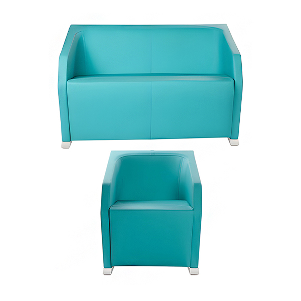 نیم ست مبل اداری سیلا مدل F46 با روکش چرم