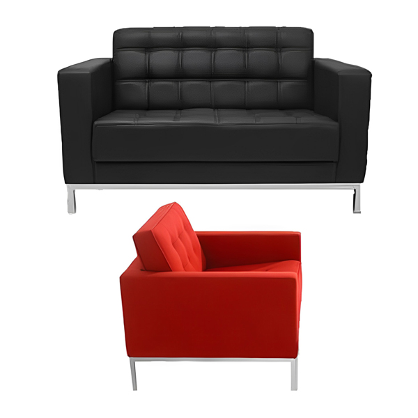 نیم ست مبل اداری شیزن مدل S919 با پایه های فلزی