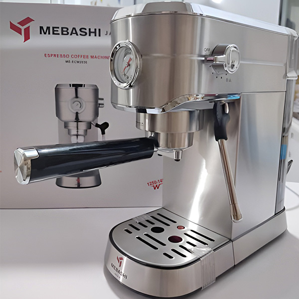 نمای بیرون از جعبه اسپرسو ساز مباشی مدل ME-ECM 2030