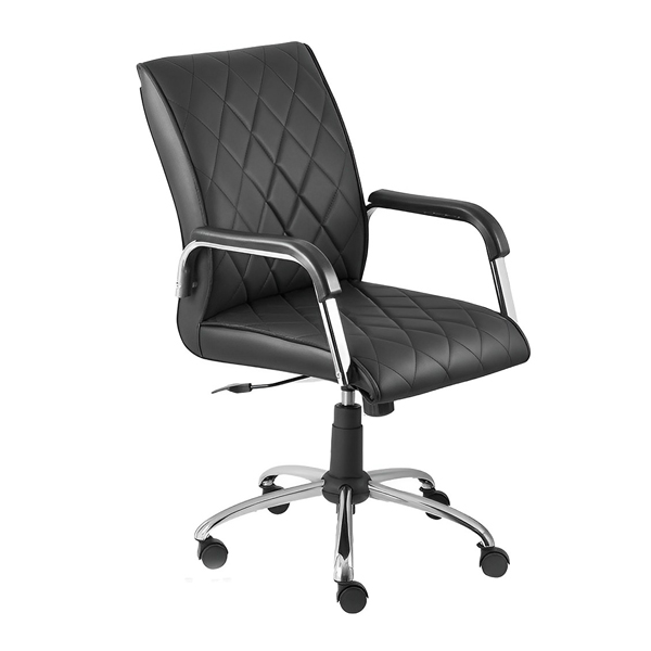 صندلی کارشناسی شیزن مدل S844 دارای روکش چرم مشکی