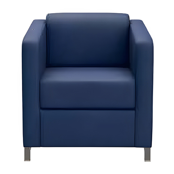 مبل یک نفره اداری شیزن مدل S818N1 رنگ آبی