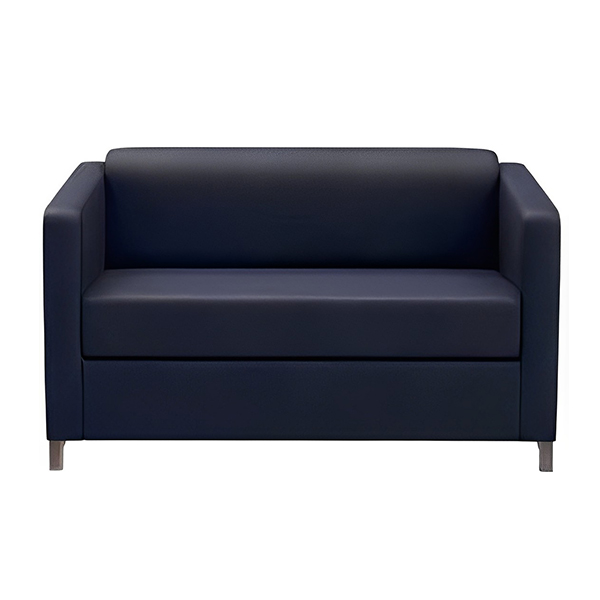 مبل دونفره اداری شیزن مدل S818N2 رنگ سرمه‌ای